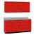 4-Door Wall Unit & 2-Door/5-Drawer Base Unit Cabinet Suite